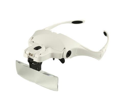 1.0X 1.5X 2.0X 2.5X 3.5X 5 Lens Adjustable Loupe Headband Magnifying Glass Magnifier with LED Magnifying Glasses