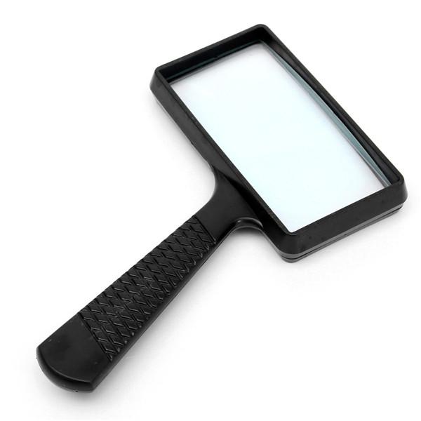 Portable Handheld 2.5X high definition Rectangle Reading Magnifier Glass lens Loupe for old people reading MG84026 order<$18no track