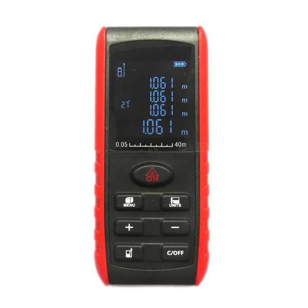 40M 80M 100M Handheld Digital Laser Rangefinder Distance Meter Angle Indication Range Finder Area Volume Tape Measure Tester