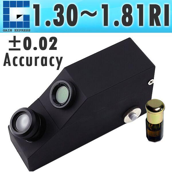 GR-701B Gem Refractometer w/ Built-in LED Light + RI Oil Gemstone Identifier Tester Jewelry Tool