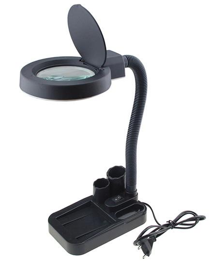 Magnifying Glass LED Light Lamp Desk Magnifying LED Table Light Magnifier 5x 10x order<$18no track