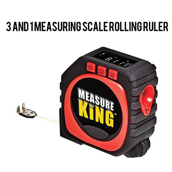 Measure Star Digital Multi-function Laser Ruler Waist Measurement Tool Ruler Laser Digital 3-in-1 Measurement Laser Ruler