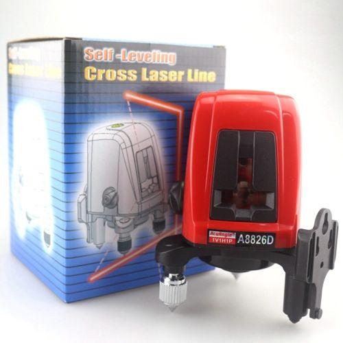 Acuangle A8826D Laser Level 360 degree Self- leveling 2 Red Cross Line 1 Point