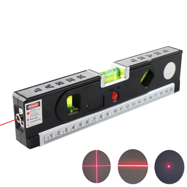 Optical Instruments Levels FJS Level Level Laser Horizon Cross Vertical Laser Light With Measure Tape Marking Line Construction Tools 4