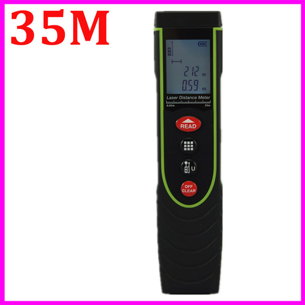 Wholesale-SW-P35 Laser Distance Meter Professional Portable 35M Handheld Distance Measurer Golf Rangefinder Range Finder