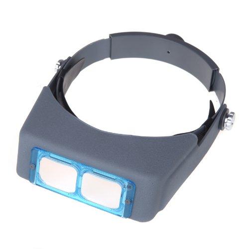 Headband Reading Magnifier 1.5X 2X 2.5X 3.5X Double Lens Head-mounted Loupe Head Wearing 4 Magnifications