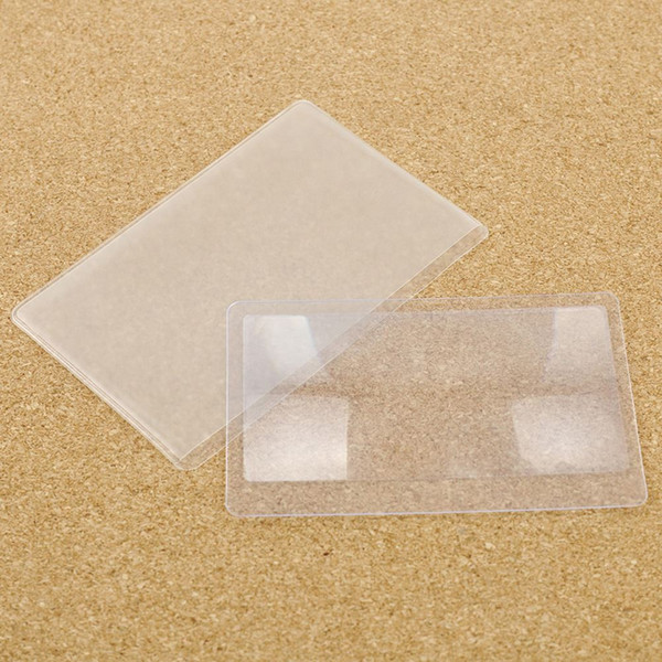 10PCS/set Transparent Credit Card 3 X Magnifier Magnification Magnifying Fresnel Lens
