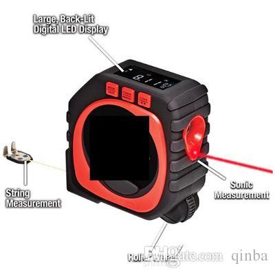Measuring Instrument 3 In 1 Measuring Tape Measure ABS Laser Tape Measure Universal Ruler Multifunctional Portable Laser Range Finder