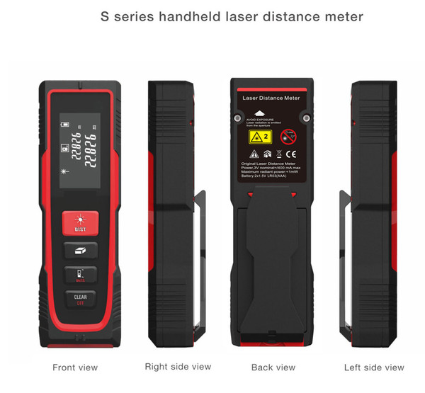30m 45m 70m Handheld Rangefinder Laser Distance Meter Digital Laser Range Finder Laser Tape Measure Tester Without batteries