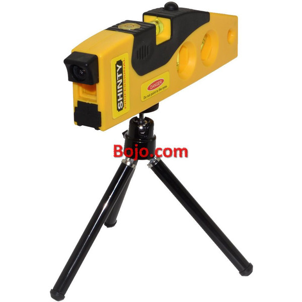 Free Shipping Portable Multipurpose Horizon Vertical Laser Spirit Level Measure & Dot Switch with rotary tripod stand Magnetic