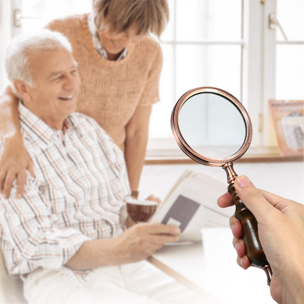 Handheld Magnifier 10X Reading Magnifying Glass Portable Jewelry Loupe for Book Maps Newspaper Seniors Gift