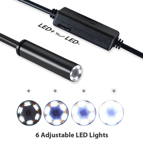 Wholesale 7mm Lens Android USB Endoscope Camera 3.5M IP67 Waterproof Snake Pipe Gadget Inspection Android Phone OTG USB Borescope 6LED (7)