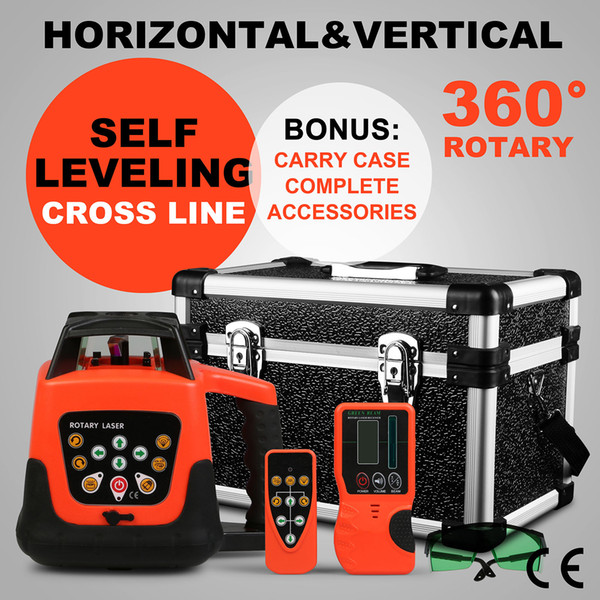 Professional high precise Shippping free 635nm Updated Automatic LEVELING OUTDOOR Self-leveling Rotary green Laser Level 500m