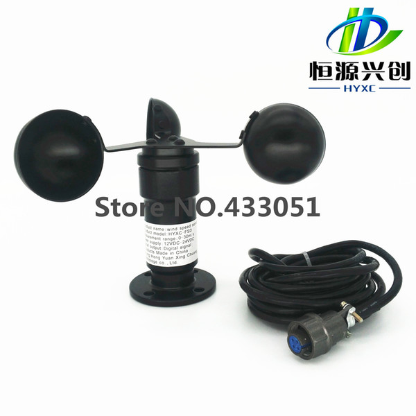 Voltage signal output speed sensor(voltage signal :0-5V / Power: DC12-24V Universal)speed transmitter / anemometer