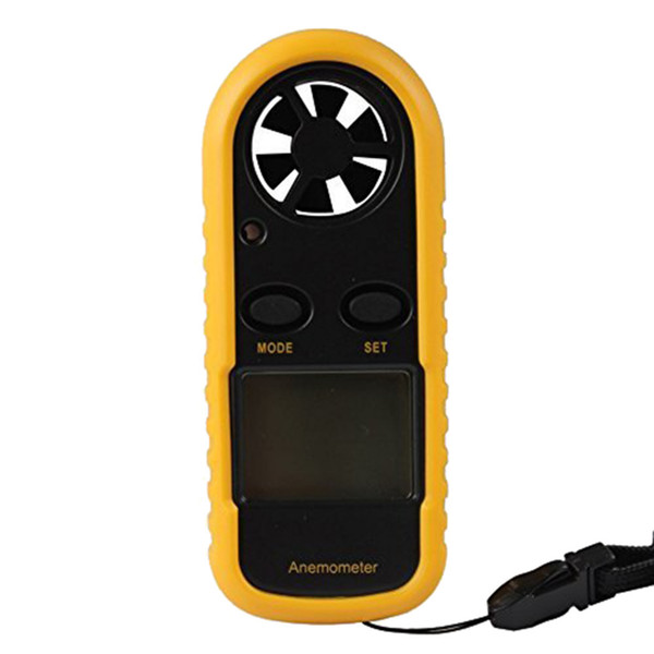 Wholesale-New GM816 30m/s (65MPH) LCD Digital Handheld Air Wind Speed Velocity Meter Measure Pocket Smart Anemometer Anemometro anemograph