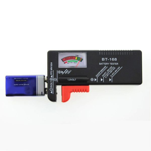 Portable Double Easy-to-read Universal Digital Battery Tester Volt Checker  9V Button Multiple Size Battery Tester Checker