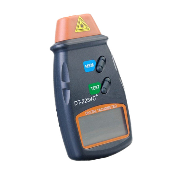 Wholesale DT-2234C+ Non-contact LCD Digital Laser Tachometer 2.5-99,999 RPM Photoelectric Speed meter Tester