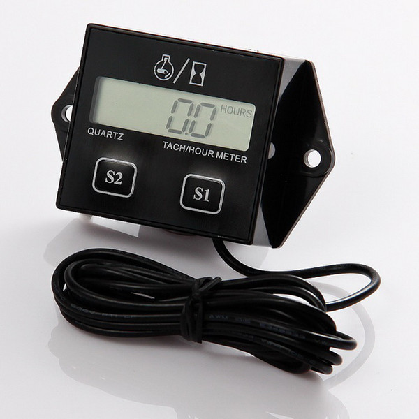 12V CAR LCD display Hour meter motorcycle Tachometer 2&4 Stroke gasoline Engine Spark For Boat/Atv motorcycle gasoline engine Lawn mower