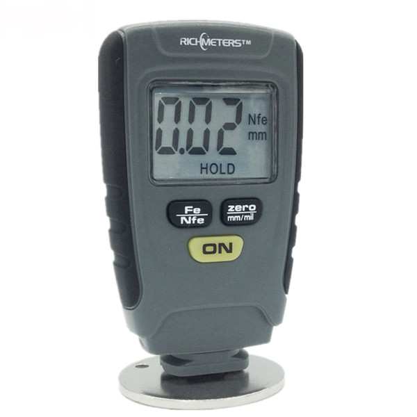 Digital Paint Coating Thickness Gauge Tester Meter for Car Instrument Iron Aluminum Base Metal LCD Display