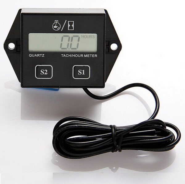 12V CAR LCD display Hour meter motorcycle Tachometer 2&4 Stroke gasoline Engine Spark For Boat/Atv motorcycle gasoline engine Lawn mower