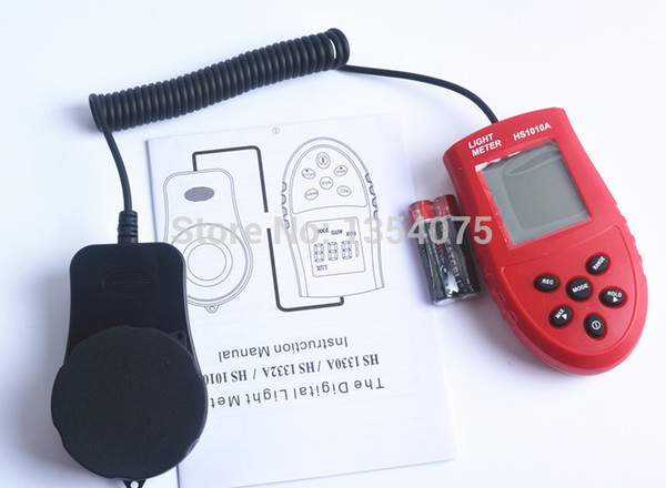 Digital wired Photometer 200,000 Lux FC Luxmeter Lightmeter luminometer Free shipping order<$18no track