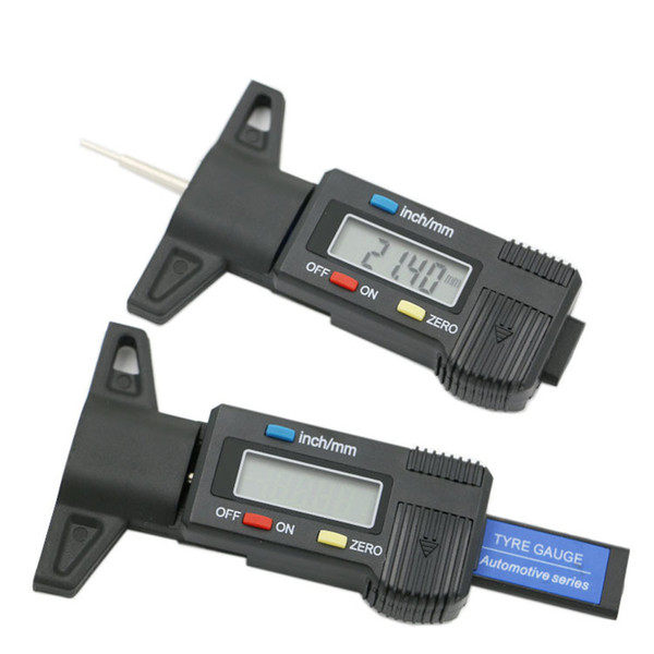 Car Tire Digital Tyre Tread Depth Tester Gauge Meter Measurer For Motorcycle Trucks Car Accessories