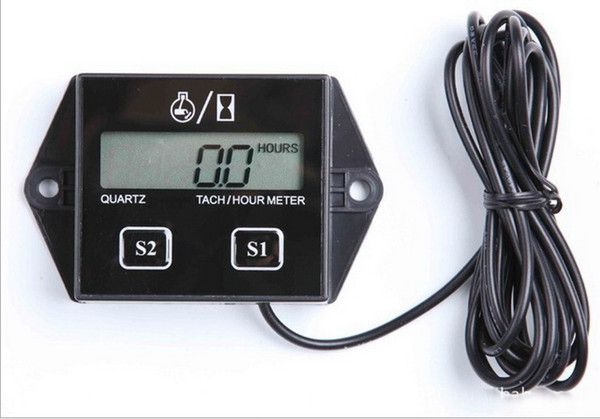 12V CAR LCD display Hour meter motorcycle Tachometer 2&4 Stroke gasoline Engine Spark For Boat/Atv motorcycle gasoline engine Lawn mower