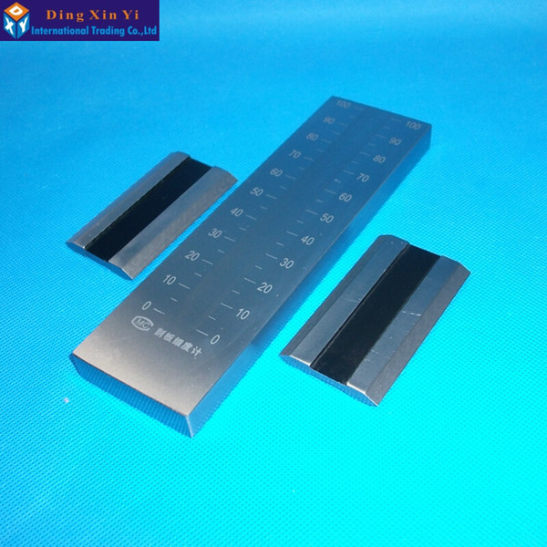 Wholesale-0-50um Stainless Steel single Groove fineness gage 25um/50um/100um/150um available Hegman fineness gauge