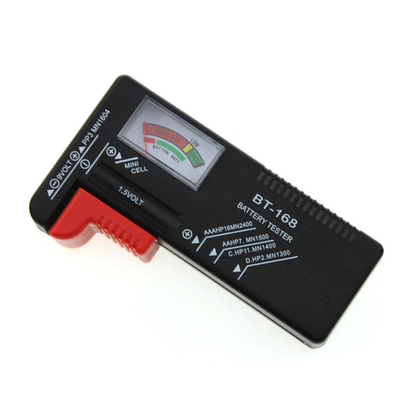 Double Easy-to-read Universal Digital Battery Tester Volt Checker  9V Button Multiple Size Battery Tester Checker