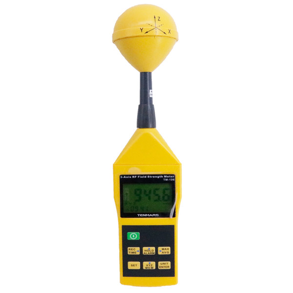 New Tenmars TM-196 EMF Meter 3 Axis Electrosmog RF Field Microwave Frequency range: 10MHz~8GHZ Sampling 2.5 times per second