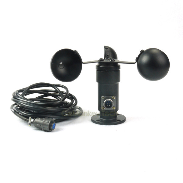 Wholesale-Wind Speed Sensor Anemometer Three Cups Aluminium Alloyed Current Output 4-20mA