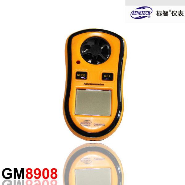 Handheld digital Anemometer Thermometer Air Wind Speed Velocity Meter Temperature Measure instrument GM8908 in retail package