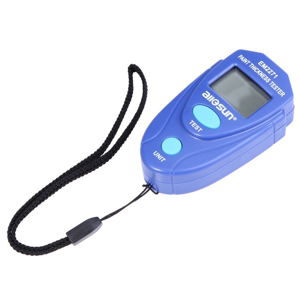 Freeshipping Digital Paint Iron Thickness Gauge Coating Meter Car Thickness Meter Russian Manual Width Measuring Instruments FULI