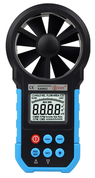 Handheld Anemometer Air Flow Velocity CFM CMM CMS Wind Speed Tester Meter EAM02