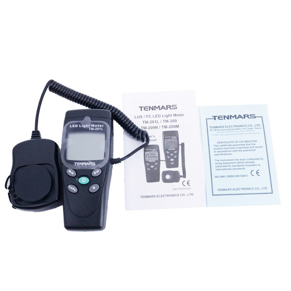 Lux Meter TM-201L Digital Light Level Meter LED white light Luminous Intensity Measurement