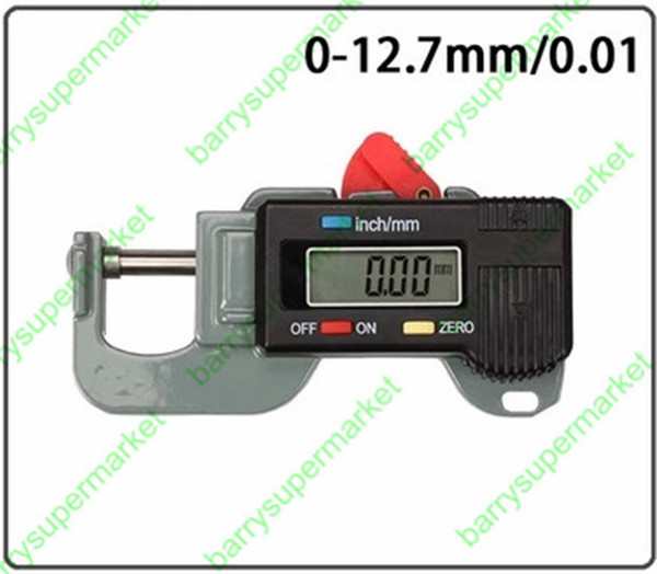 Wholesale-High quality Digital Thickness Gauge Meter Tester thickness Caliper gauge Micrometer leather thickness meter 0~12.7mm