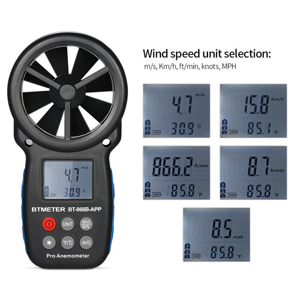 Digital Anemometer thermometer anemometro Handheld Wind Speed Meter Weather Meter Wind Speed/Temperature Meter