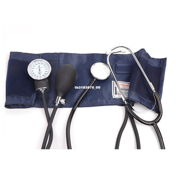 2018 Blood Pressure Monitor Meter Tonometer Cuff Stethoscope Kit Travel aneroid Sphygmomanometer