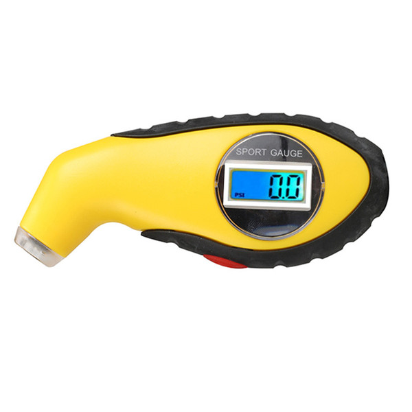 by dhl/fedex 100pcs/lot Tyre Air Pressure Gauge Meter Electronic Digital LCD Car Tire Manometer Barometers Tester Tool For Auto Car Motor