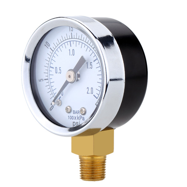 Hydraulic Pressure Gauge Gage Mini Pressure Measuring Instruments Fine Dial Manometer Double Scale Air Compressor Meter order<$18no track