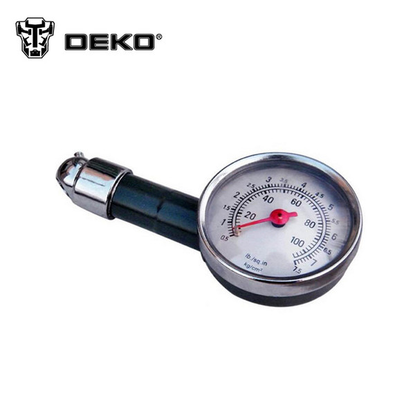 Wholesale-DEKO Auto Car Tire Pressure Gauge Can Be Deflated Meter Automobile Tyre Air Pressure gauge Pressure Tyre Measurement Tool