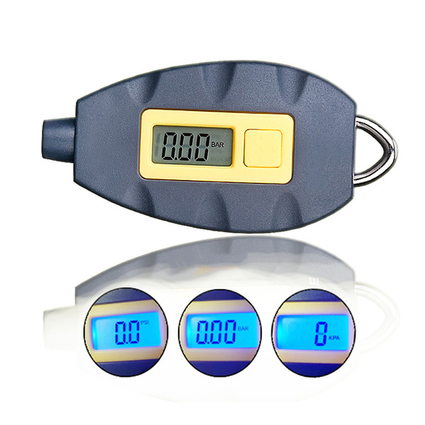 Key Ring Universal Portable LCD Digital Electric Multifunctional Vehicle Tyre Pressure Tester Tire Gauge