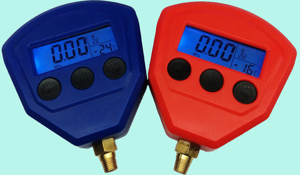 Wholesale-Ceramic Silicon Diaphragm Automotive Air Conditioning Refrigerant Digital LCD Display Pressure Gauge