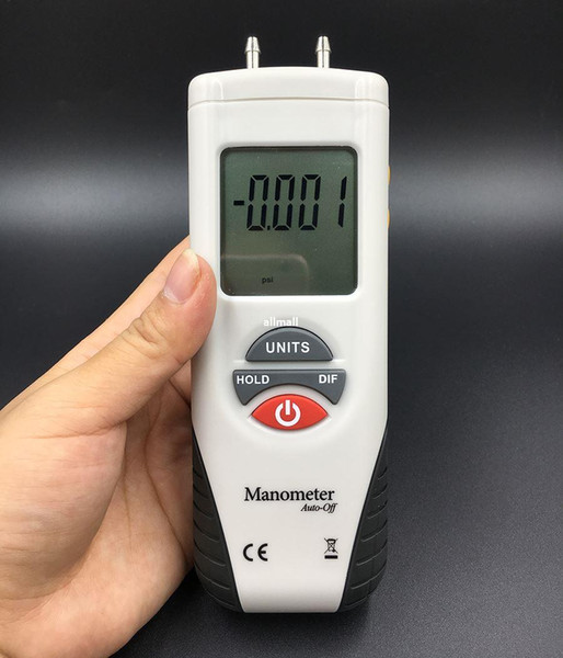 Freeshipping Digital Manometer Air Pressure Meter air pressure Differential Gauge High performance LCD 55H2O to +55H2O Data Hold