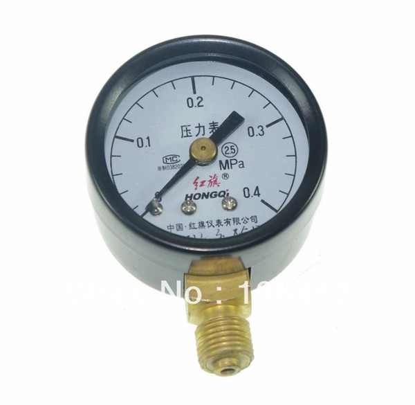 0-0.4Mpa Water Oil Hydraulic Air Pressure Gauge Universal Gauge M10*1 40mm Dia order<$18no track