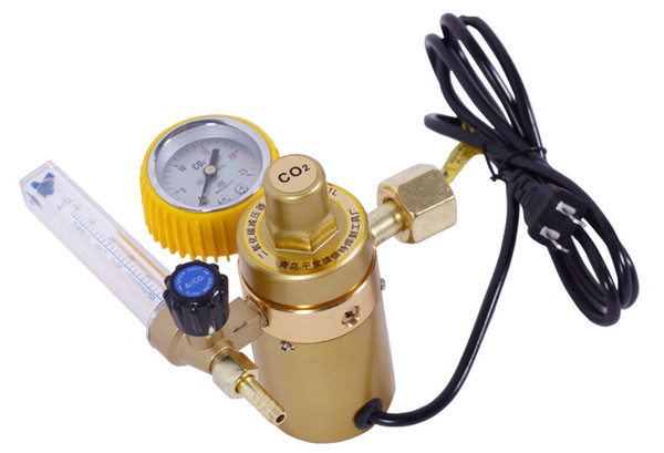 Freeshipping 220V CO2 Pressure Reducer CO2 Regulator Welder Reducing Valve Welding Regulator