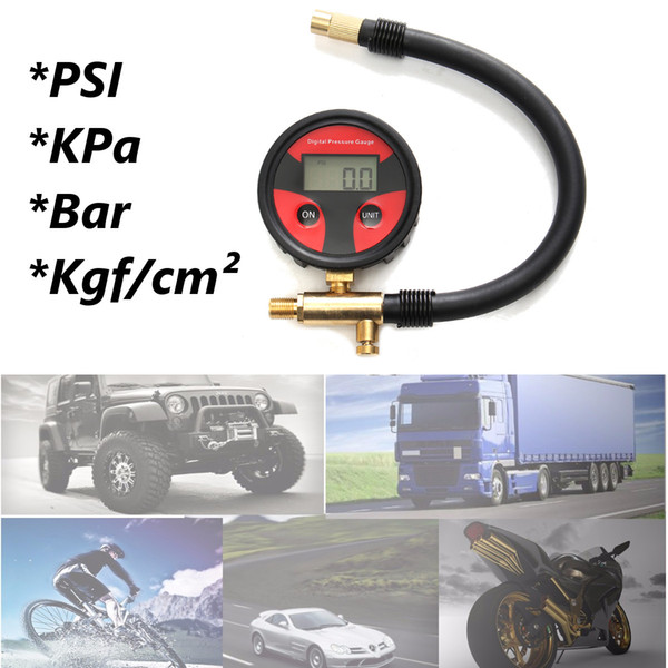 High Quality Hot New Tyre Tire Lcd Digital Air Pressure Gauge Meter Auto Motorcycle Car Truck Wholesale