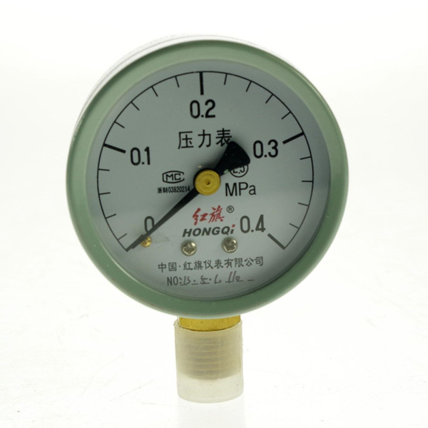 Water Oil Hydraulic Air Pressure Gauge Universal Gauge M14*1.5 0-0.4Mpa order<$18no track