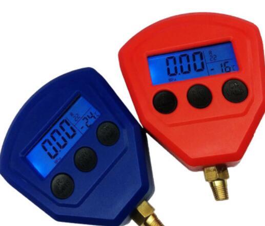 -Ceramic Silicon Diaphragm Automotive Air Conditioning Refrigerant Digital LCD Display Pressure Gauge