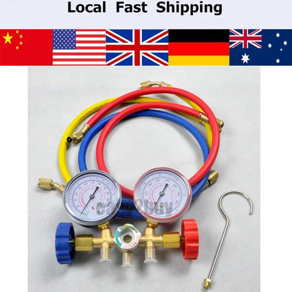 Wholesale-Refrigeration Air Conditioning R22 R12 R502 A/C AC Diagnostic Manifold Gauge Set